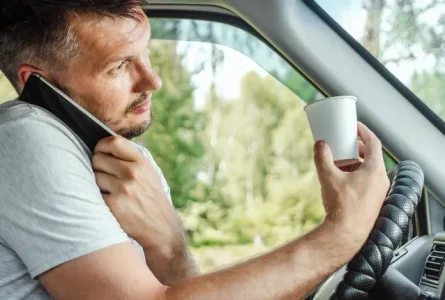 What are the different types of driving distractions?