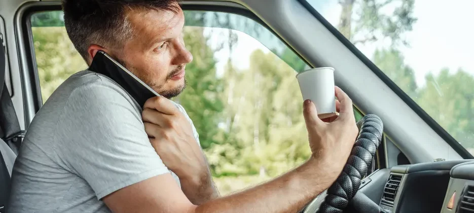 What are the different types of driving distractions?