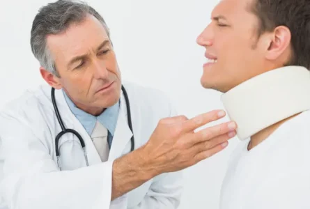 How do you identify and treat whiplash?