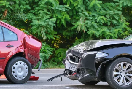 The deadly impact of a head-on collision
