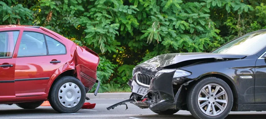 The deadly impact of a head-on collision