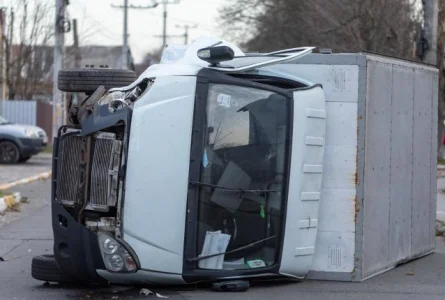 Who is liable after a crash with a delivery contractor?