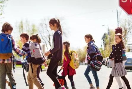 How do the roads change when schools start back up?